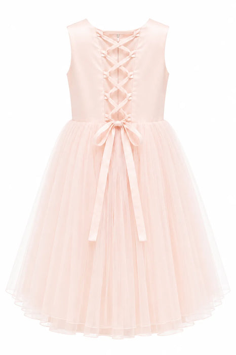 Fancy Kids® Pearl Neck Tulle Dress Sizes 4-12 Long
