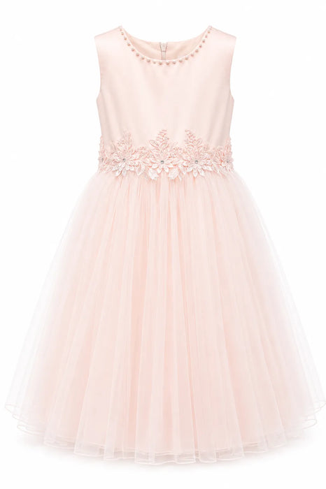 Fancy Kids® Pearl Neck Tulle Dress Sizes 4-12 Long