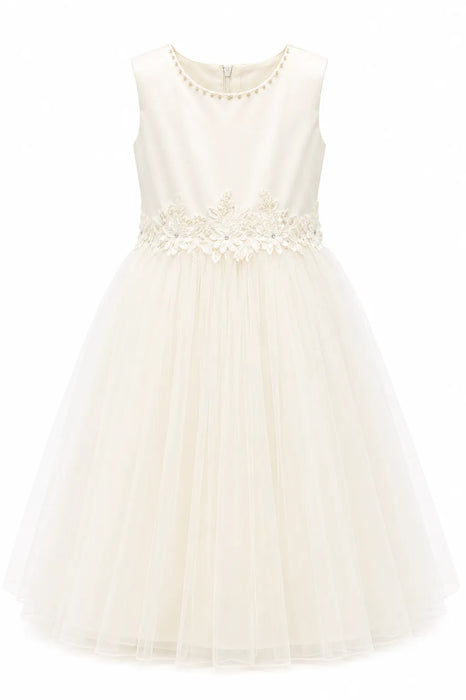 Fancy Kids® Pearl Neck Tulle Dress Sizes 4-12 Long
