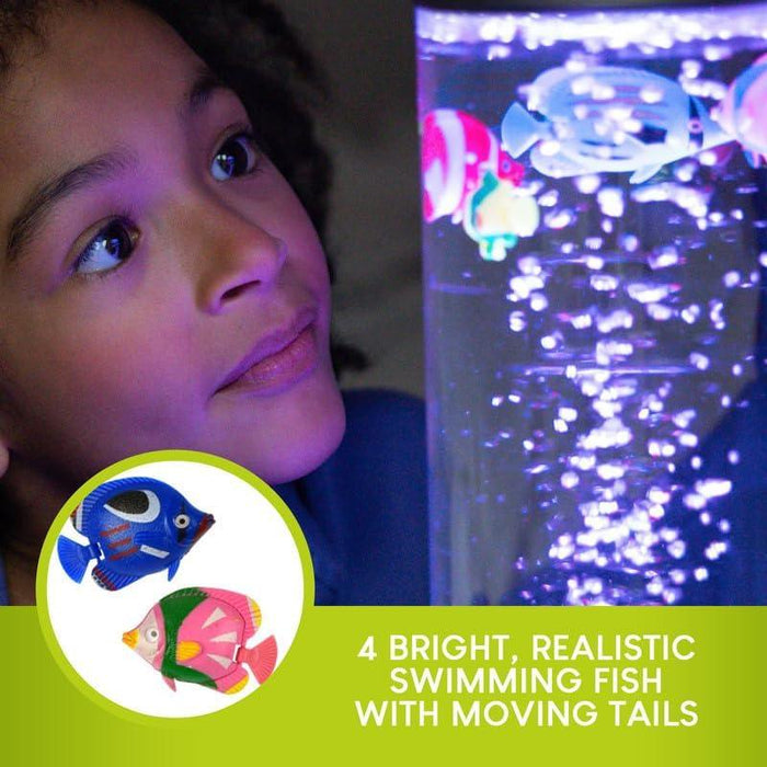 FDMT - FDMT Bubblebloom - Mini Bubble Tube with Moving Fish