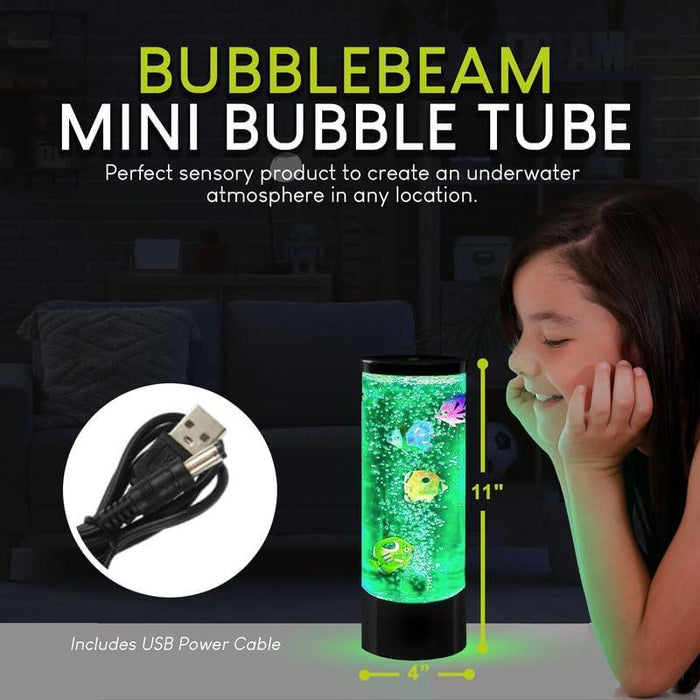 FDMT - FDMT Bubblebloom - Mini Bubble Tube with Moving Fish