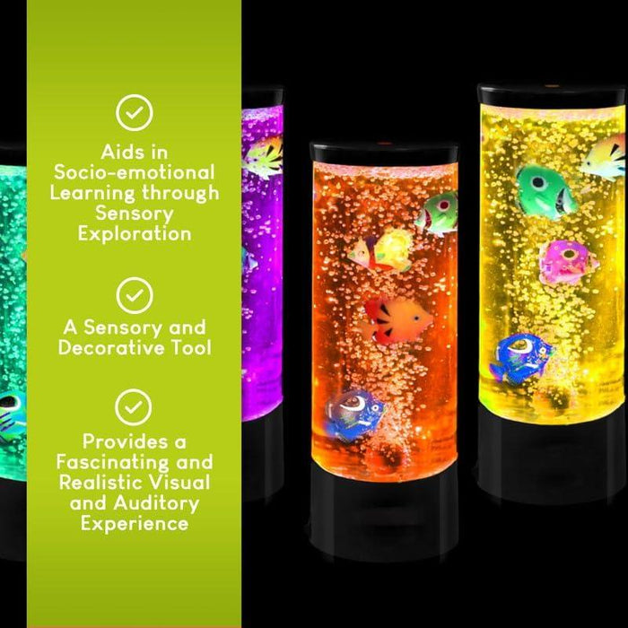 FDMT - FDMT Bubblebloom - Mini Bubble Tube with Moving Fish