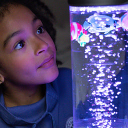 FDMT - FDMT Bubblebloom - Mini Bubble Tube with Moving Fish