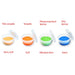 FDMT Therapy putty - Peach-extra-soft - orange-soft - green-medium - blue-firm