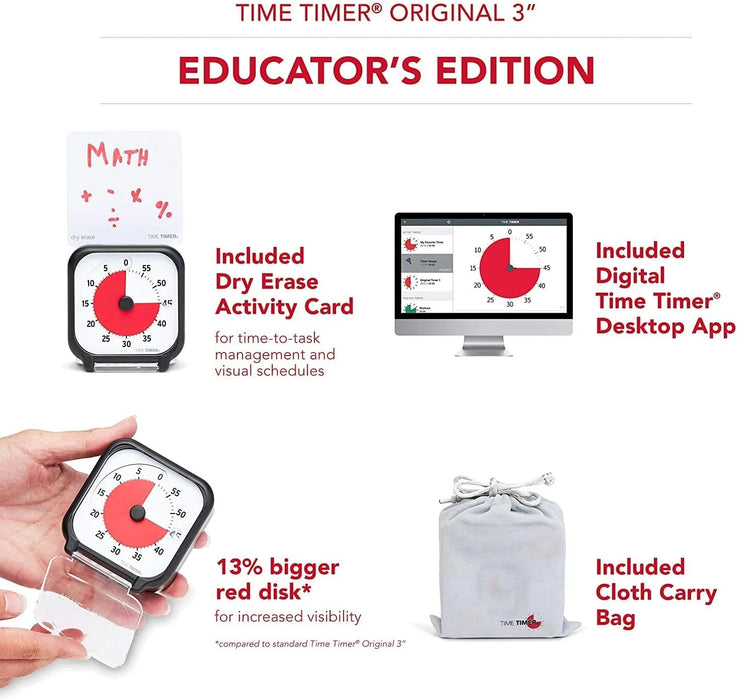 FDMT - Time Timer Original 3" Portable Timer