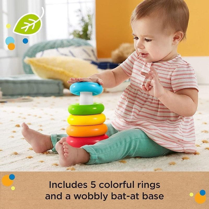 Fisher Price® - Fisher Price Rock-a-Stack ECO Classic Ring Stacking Baby Toy