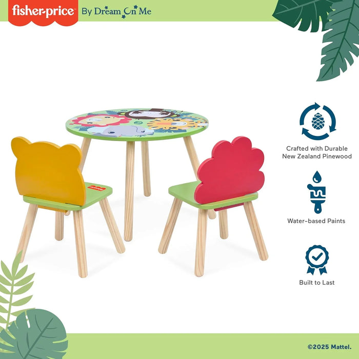 Fisher Price® - Fisher Price SAFARI DREAMS Table & Chairs (Animal Kingdom Collection)