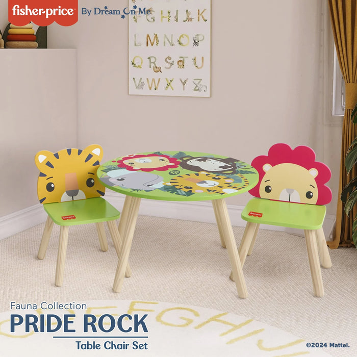 Fisher Price® - Fisher Price SAFARI DREAMS Table & Chairs (Animal Kingdom Collection)