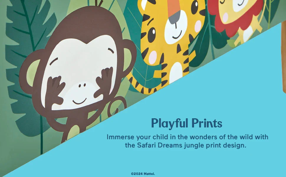 Fisher Price® - Fisher Price SAFARI DREAMS Toodler Bed (Animal Kingdom Collection)