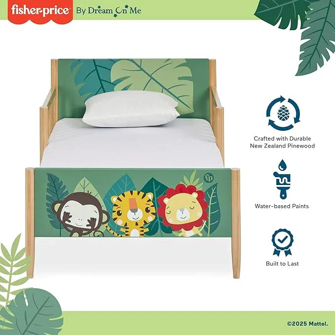 Fisher Price® - Fisher Price SAFARI DREAMS Toodler Bed (Animal Kingdom Collection)