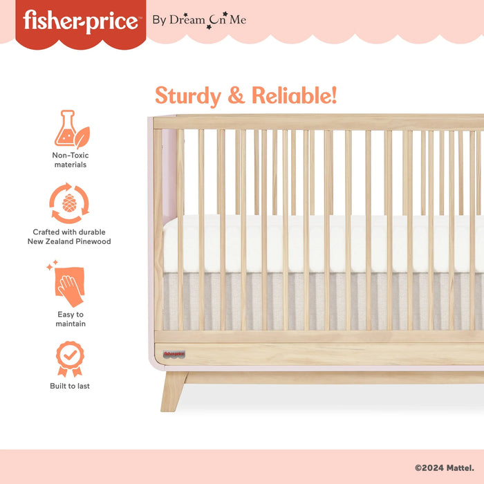 Fisher Price® - Fisher Price Siesta 3-in-1 Convertible Crib (Guard rail included)