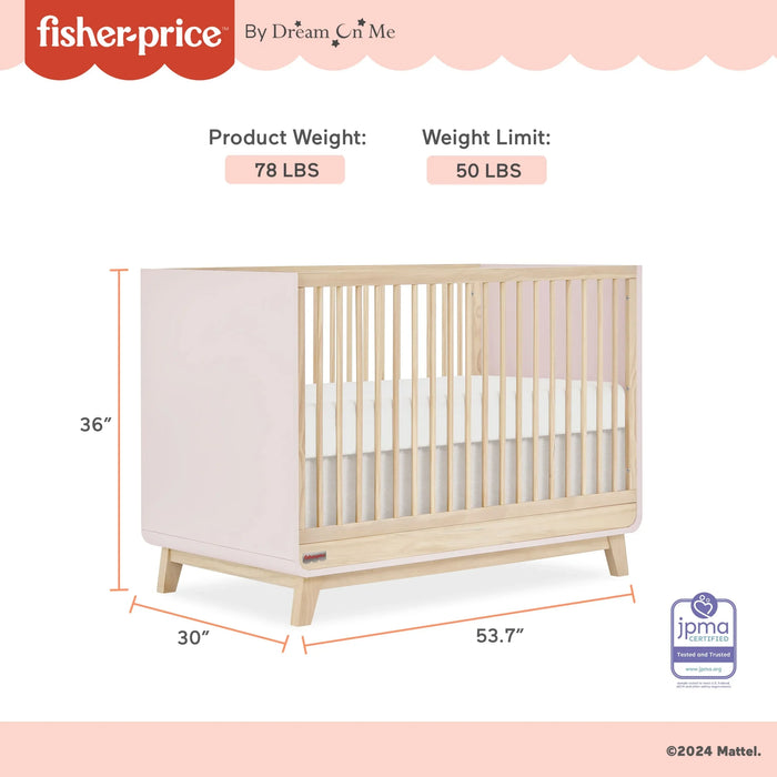 Fisher Price® - Fisher Price Siesta 3-in-1 Convertible Crib (Guard rail included)