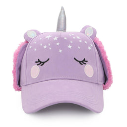 Flapjack Kids - Flapjack Kids 3D Caps with Earflaps - Unicorn