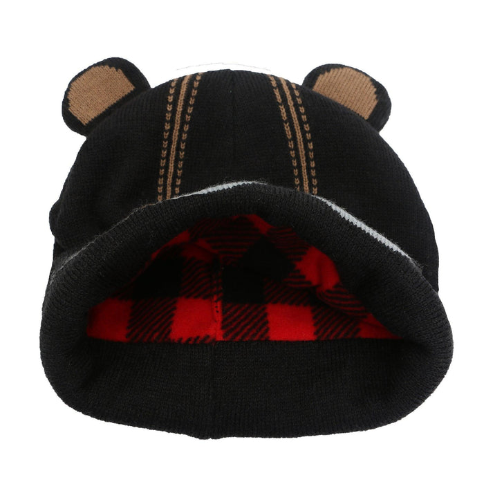 Flapjack Kids - Flapjack Kids Knitted Toque Black Bear Med/Lrg