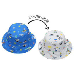 Flapjack Kids - Flapjack Kids Printed Splash-Proof Reversible Baby & Toddlers UPF50+ Sun Hat | 0M-4Y