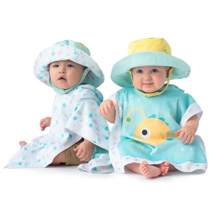 Flapjack Kids - Flapjack Kids Printed Splash-Proof Reversible Baby & Toddlers UPF50+ Sun Hat | 0M-4Y