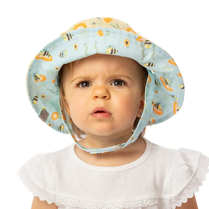 Flapjack Kids - Flapjack Kids Printed Splash-Proof Reversible Baby & Toddlers UPF50+ Sun Hat | 0M-4Y