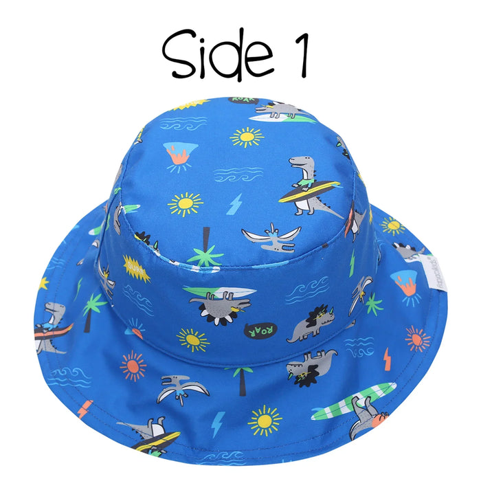 Flapjack Kids - Flapjack Kids Printed Splash-Proof Reversible Baby & Toddlers UPF50+ Sun Hat | 0M-4Y