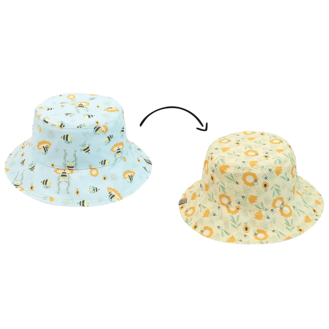 Flapjack Kids - Flapjack Kids Printed Splash-Proof Reversible Baby & Toddlers UPF50+ Sun Hat | 0M-4Y