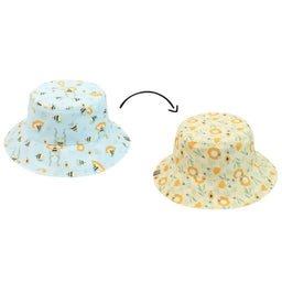 Flapjack Kids - Flapjack Kids Printed Splash-Proof Reversible Baby & Toddlers UPF50+ Sun Hat | 0M-4Y