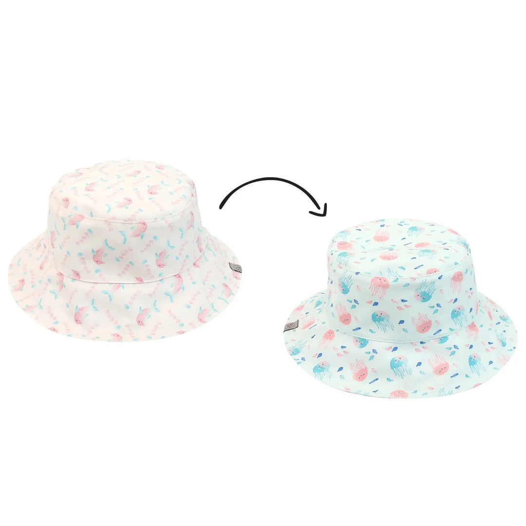 Flapjack Kids - Flapjack Kids Printed Splash-Proof Reversible Baby & Toddlers UPF50+ Sun Hat | 0M-4Y