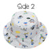 Flapjack Kids - Flapjack Kids Printed Splash-Proof Reversible Baby & Toddlers UPF50+ Sun Hat | 0M-4Y