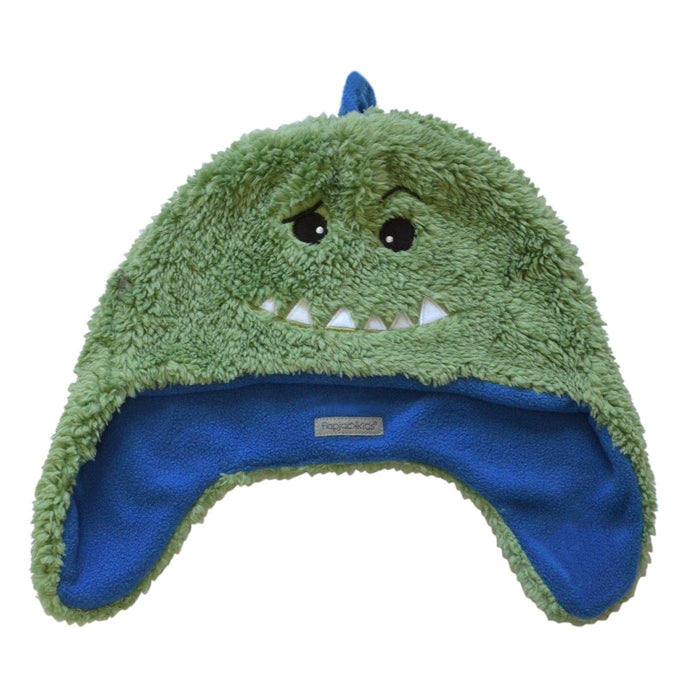 Flapjack Kids - Flapjack Kids Reversible Sherpa Hat - Dino/Shark