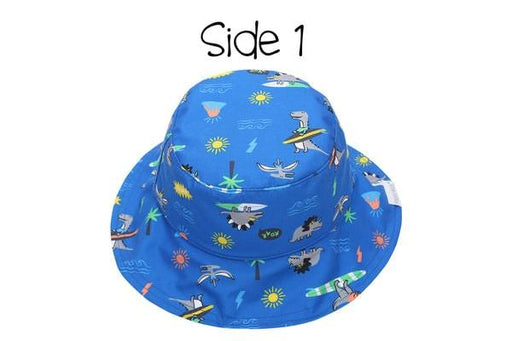 Flapjack Kids - Flapjack Kids UPF50+ Patterned Reversible Sun Hat - Dino