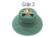 Flapjack Kids - Flapjack Kids UPF50+ Patterned Reversible Sun Hat - Tiger / Safari Truck