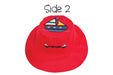 Flapjack Kids - FlapJack Kids UPF50+ Reversible Sun Hat - Anchor / Sailboat