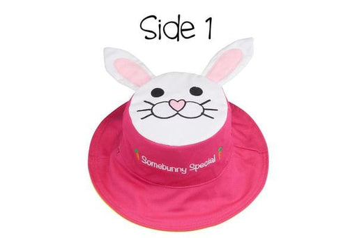 Flapjack Kids - FlapJack Kids UPF50+ Reversible Sun Hat - Bunny / Daisy