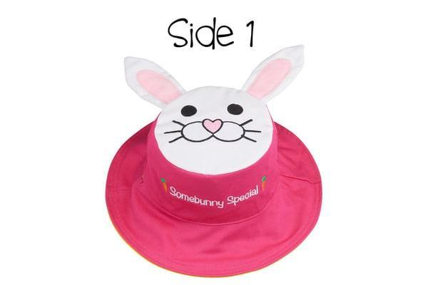 Flapjack Kids - FlapJack Kids UPF50+ Reversible Sun Hat - Bunny / Daisy