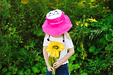 Flapjack Kids - FlapJack Kids UPF50+ Reversible Sun Hat - Bunny / Daisy