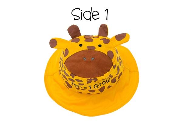 Flapjack Kids - FlapJack Kids UPF50+ Reversible Sun Hat Giraffe / Zebra