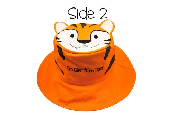 Flapjack Kids - FlapJack Kids UPF50+ Reversible Sun Hat - Rhino / Tiger