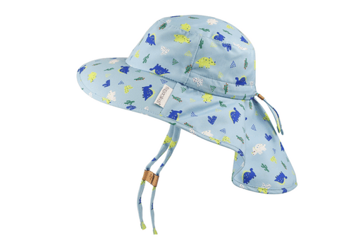 Flapjack Kids - FlapJack Kids UPF50+ Sun Hat with Neck Cape - Dinosaur