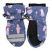 Flapjack Kids - FlapJack Kids Water Repellent Ski Mittens Unicorn Indigo