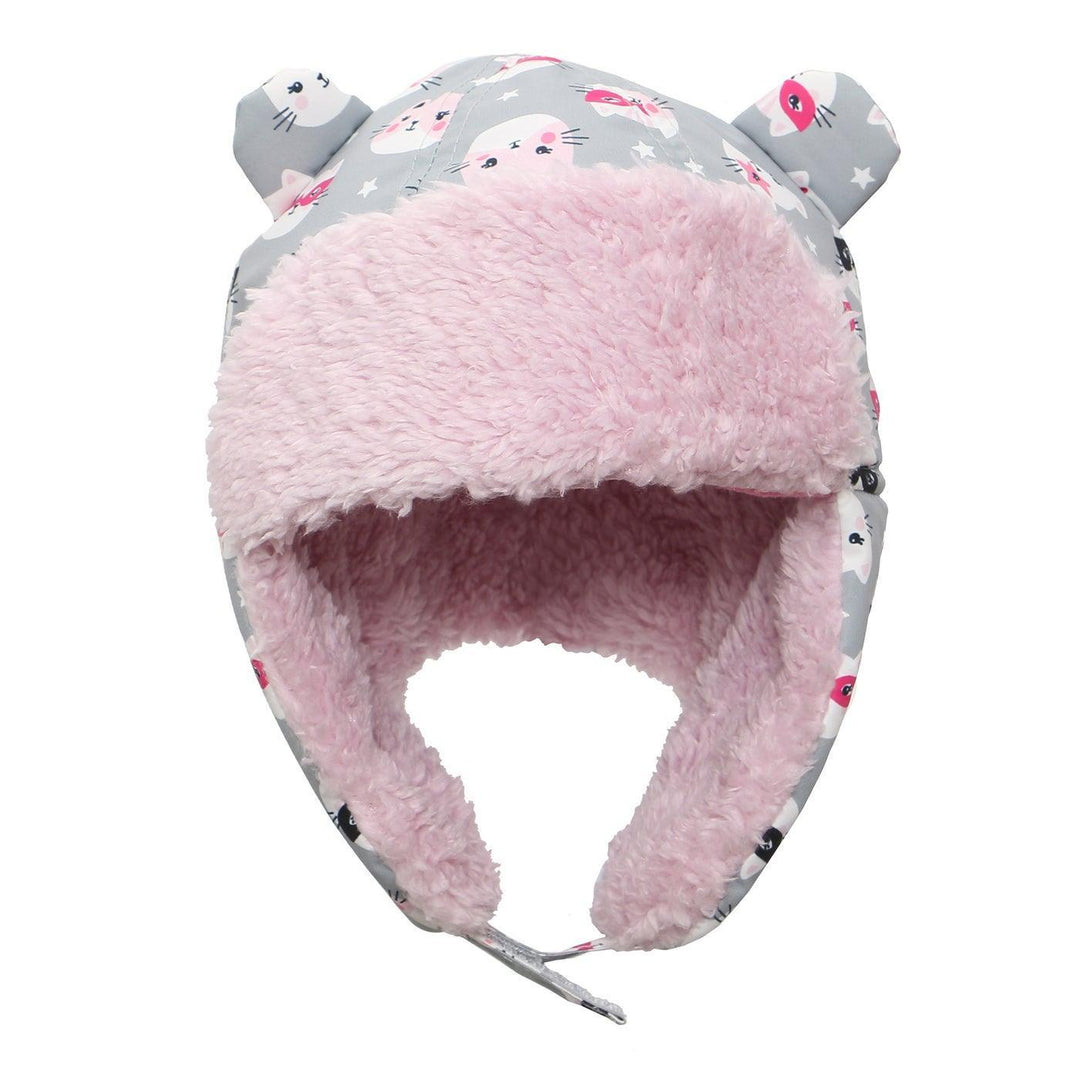 Flapjack Kids - Flapjack Kids Water Repellent Trapper Hat - Cat Grey