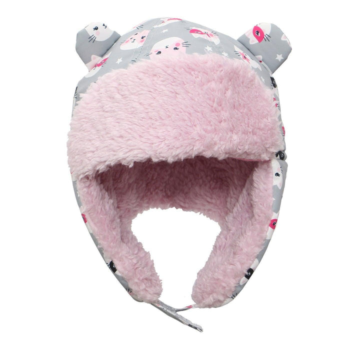 Flapjack Kids - Flapjack Kids Water Repellent Trapper Hat - Cat Grey