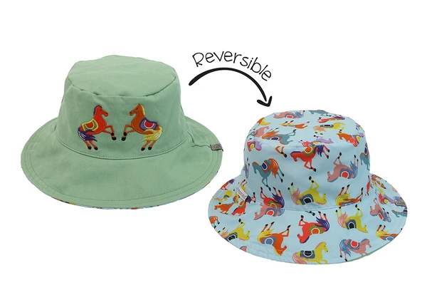 Flapjack Kids® Reversible UPF 50+ Kids Sun Hat Sizes Small-Large