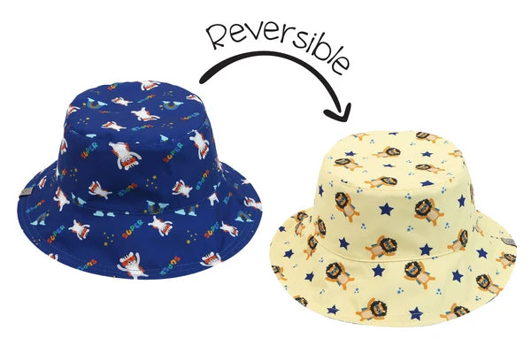 Flapjack Kids® Reversible UPF 50+ Kids Sun Hat Sizes Small-Large