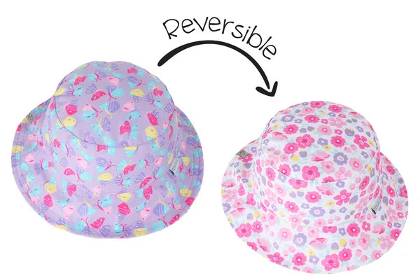 Flapjack Kids® Reversible UPF 50+ Kids Sun Hat Sizes Small-Large