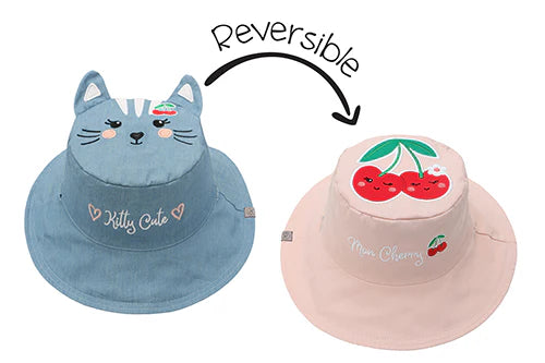 Flapjack Kids® Reversible UPF 50+ Kids Sun Hat Sizes Small-Large