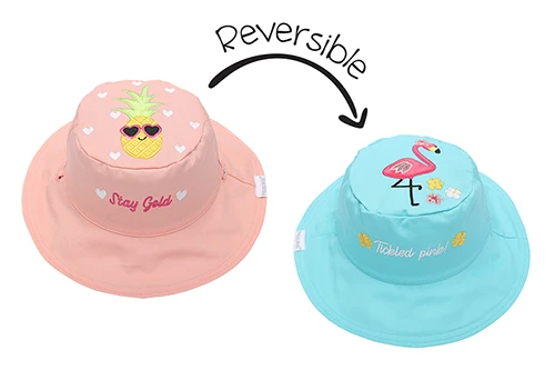 Flapjack Kids® Reversible UPF 50+ Kids Sun Hat Sizes Small-Large