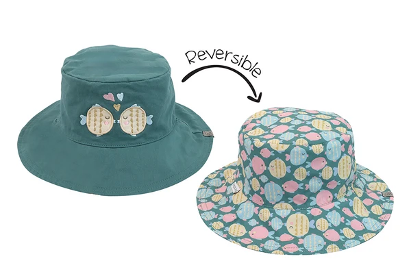 Flapjack Kids® Reversible UPF 50+ Kids Sun Hat Sizes Small-Large