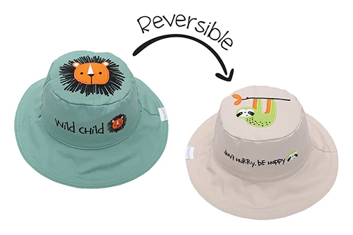 Flapjack Kids® Reversible UPF 50+ Kids Sun Hat Sizes Small-Large
