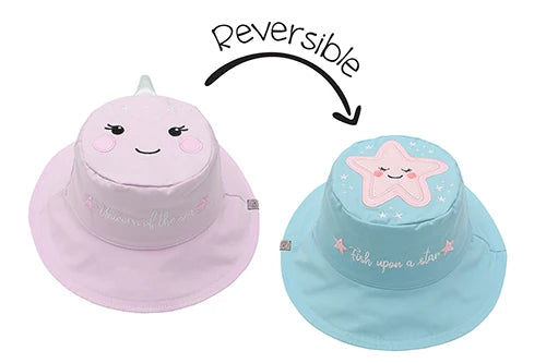 Flapjack Kids® Reversible UPF 50+ Kids Sun Hat Sizes Small-Large