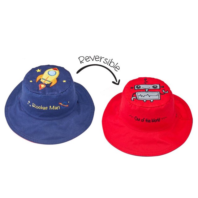 Flapjack Kids® Reversible UPF 50+ Kids Sun Hat Sizes Small-Large