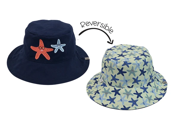 Flapjack Kids® Reversible UPF 50+ Kids Sun Hat Sizes Small-Large