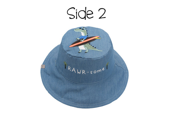 Flapjack Kids® Reversible UPF 50+ Kids Sun Hat Sizes Small-Large